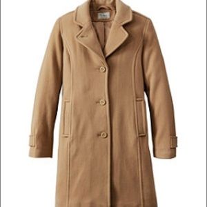 LL Bean Classic Wool Coat NEVER WORN